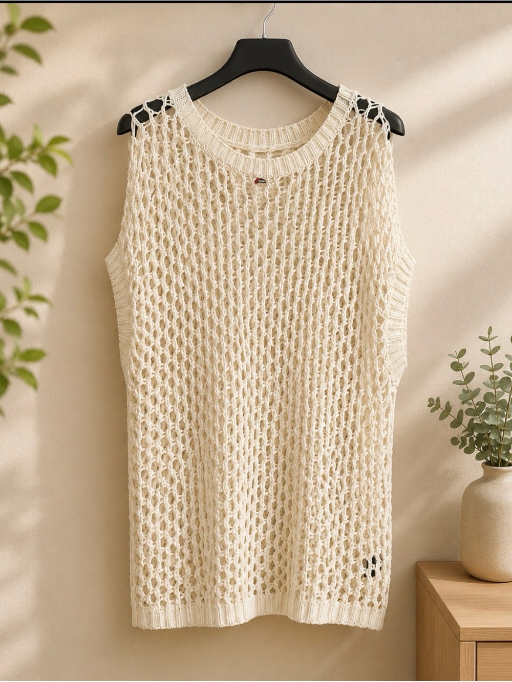 Women's Cream Knit Sweater